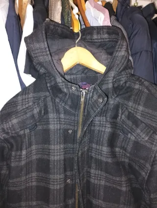 Cazadora cuadros multicolor