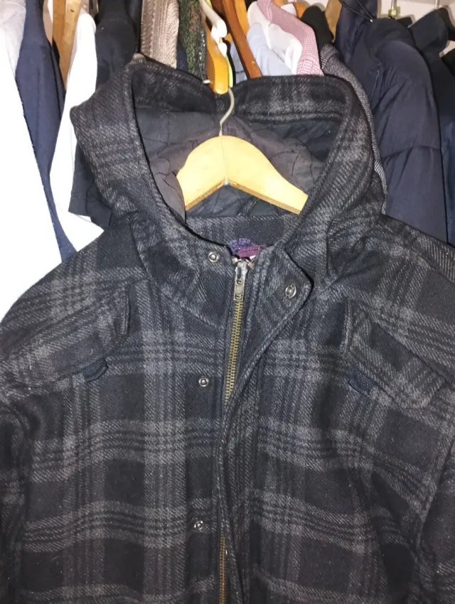 Cazadora cuadros multicolor