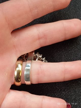 Anello vintage zaffiri blu naturali argento 925