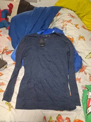 Camisa LIVERGY manga larga azul