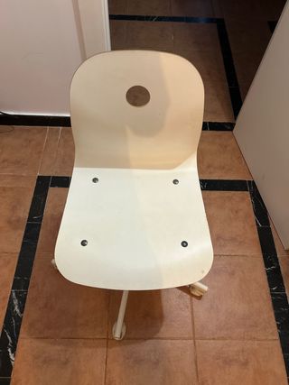 Sedia da ufficio beige/bianca