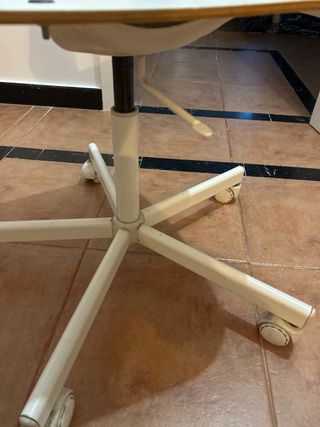 Sedia da ufficio beige/bianca