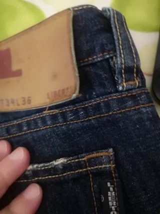 Vaqueros Liberto, marca original, desgastados