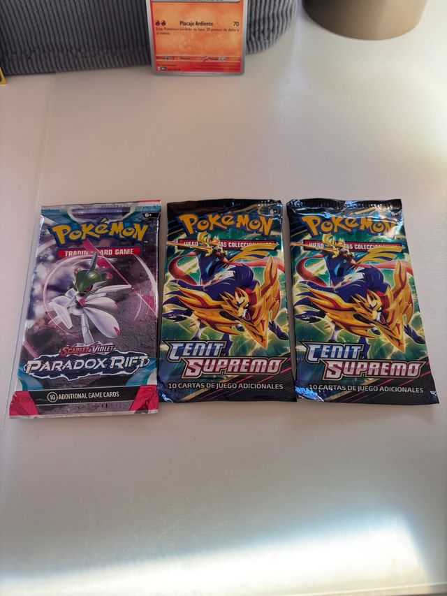 Sobres Pokémon: Paradox Rift y Cenit Supremo X2