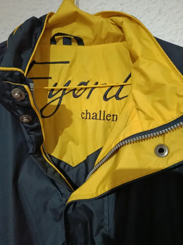 Giubbotto Uomo Taglia 50 Blu e Giallo