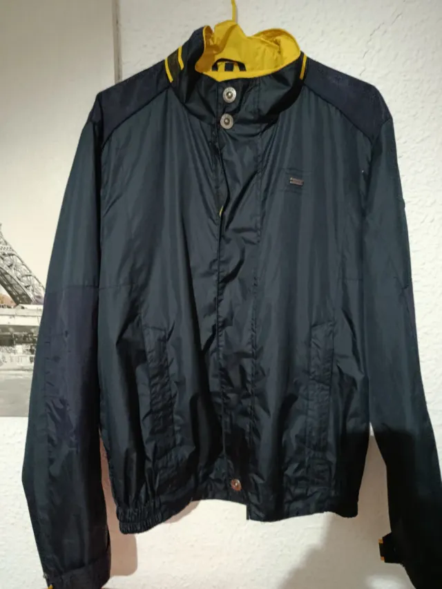 Giubbotto Uomo Taglia 50 Blu e Giallo