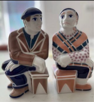 Pareja Figuras Cerámica Sargadelos