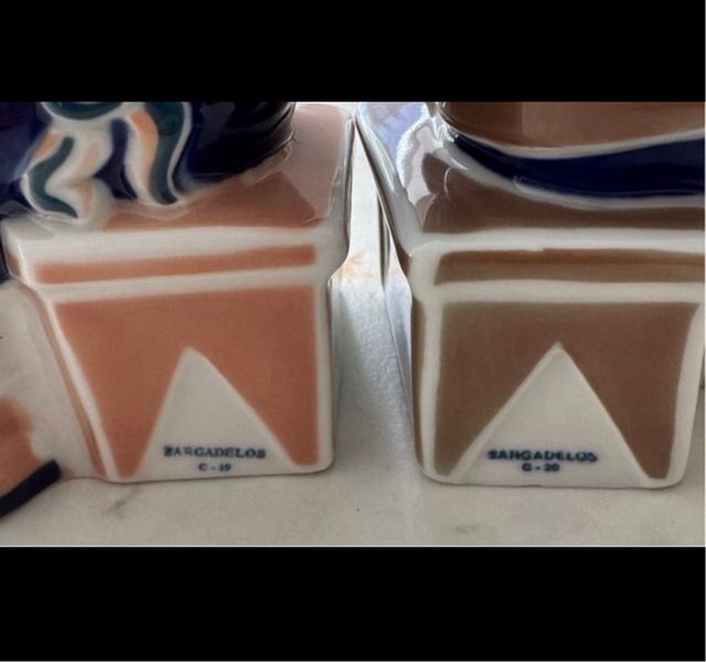 Pareja Figuras Cerámica Sargadelos