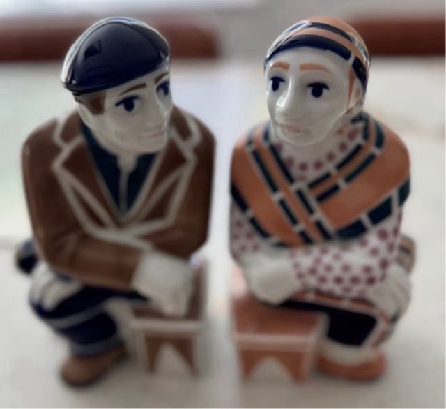 Pareja Figuras Cerámica Sargadelos