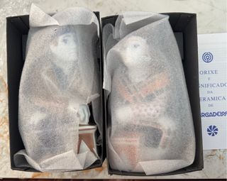Pareja Figuras Cerámica Sargadelos
