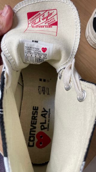 Converse x Comme des Garçons PLAY  Talla 39