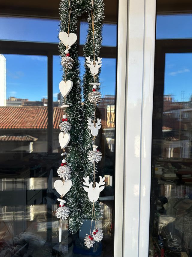 Luces LED Navideñas Blancas y Rosas