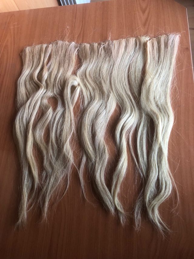 5 Extensiones Pelo Rubio 43cm
