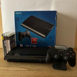 Ps3 Slim con scatola, controller e cavi e giochi