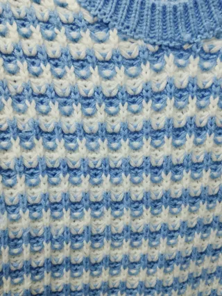 Maglione SHEIN azzurro e bianco taglia