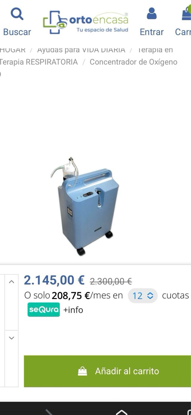 Concentratore di Ossigeno EverFlo