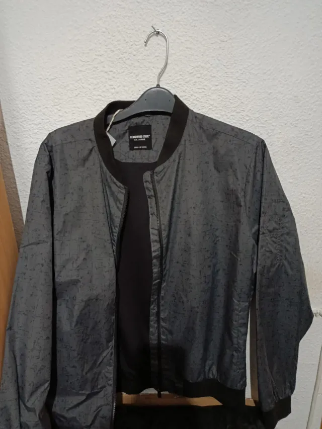 Giacchetta bomber grigia uomo taglia M/50