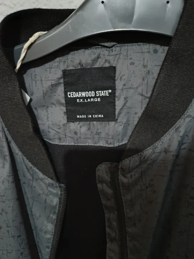 Giacchetta bomber grigia uomo taglia M/50