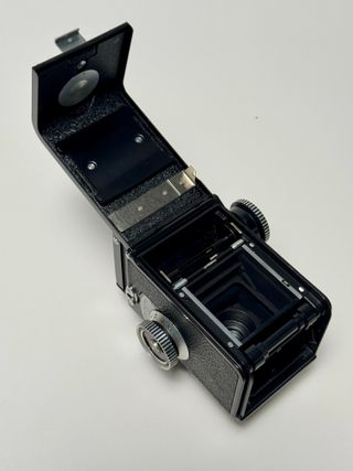 Rolleiflex 4x4 Cámara Analógica Negra
