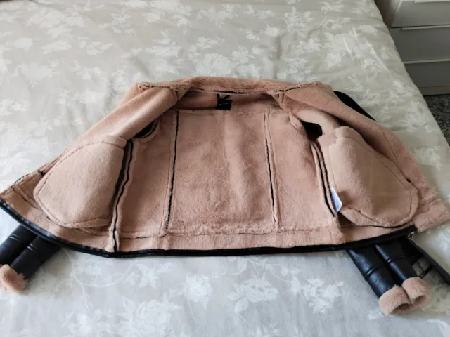 Chaqueta cuero sintético polar