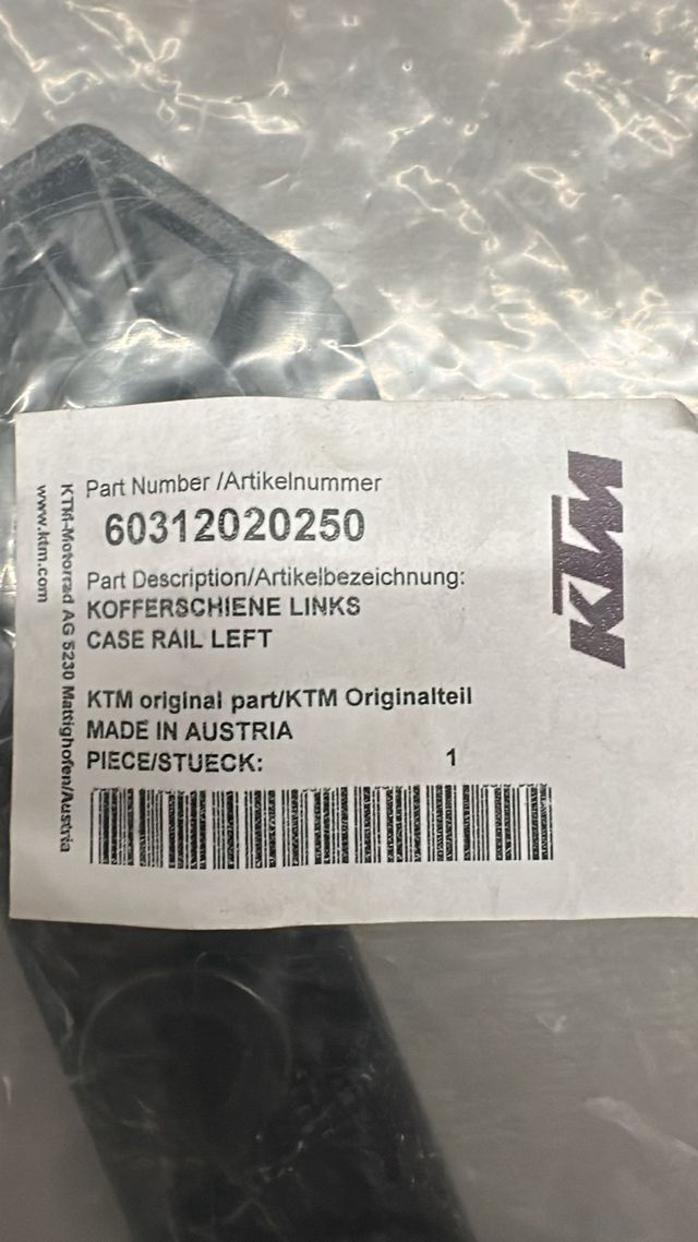 Portaequipajes KTM 60312020250 Izquierdo