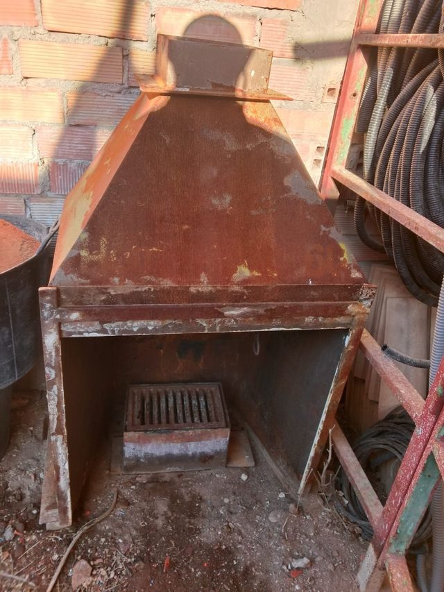 Chimenea metálica rústica