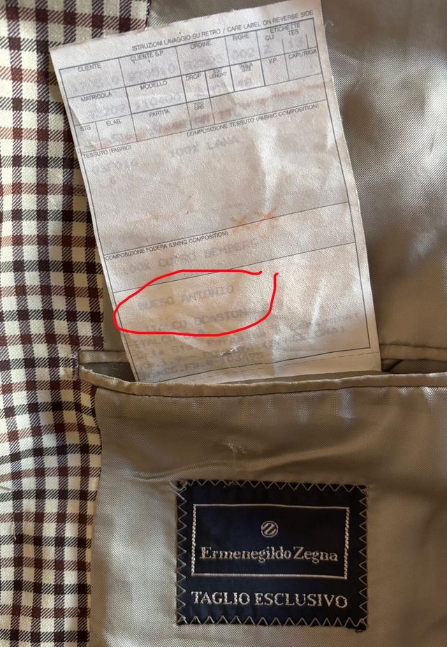 30 Trajes Hermenegildo Zegna Talla 48 hechos a med