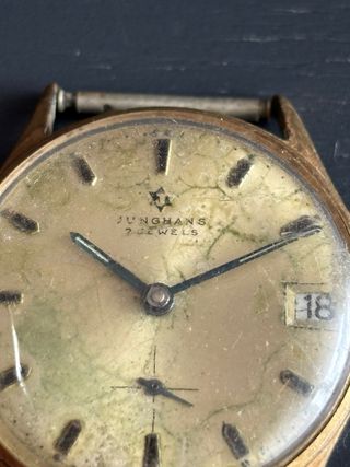 Junghans Reloj Vintage Dorado