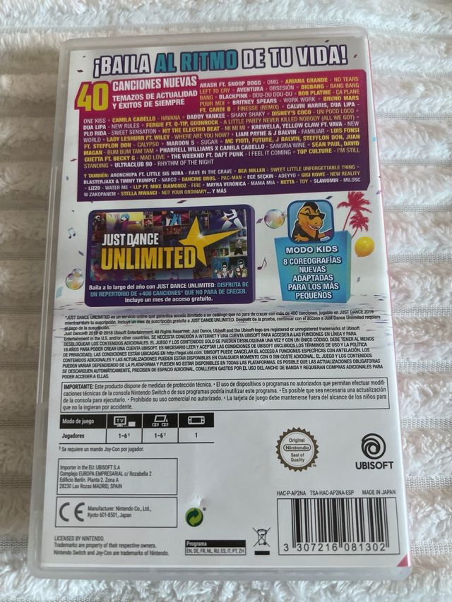 Just Dance 2019 Nintendo Switch