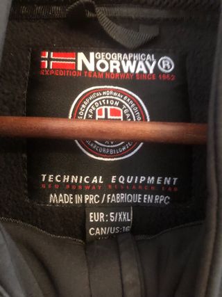 Chaqueta Geographical Norway Negra Mujer