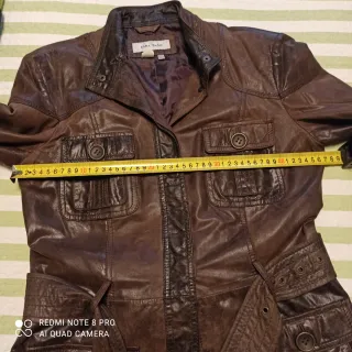 Cazadora Cuero Zara Marrón