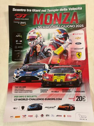 Poster GT World Challenge Europe - Monza 2025