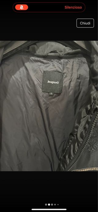 Cappotto donna nero con ricami, veste grande