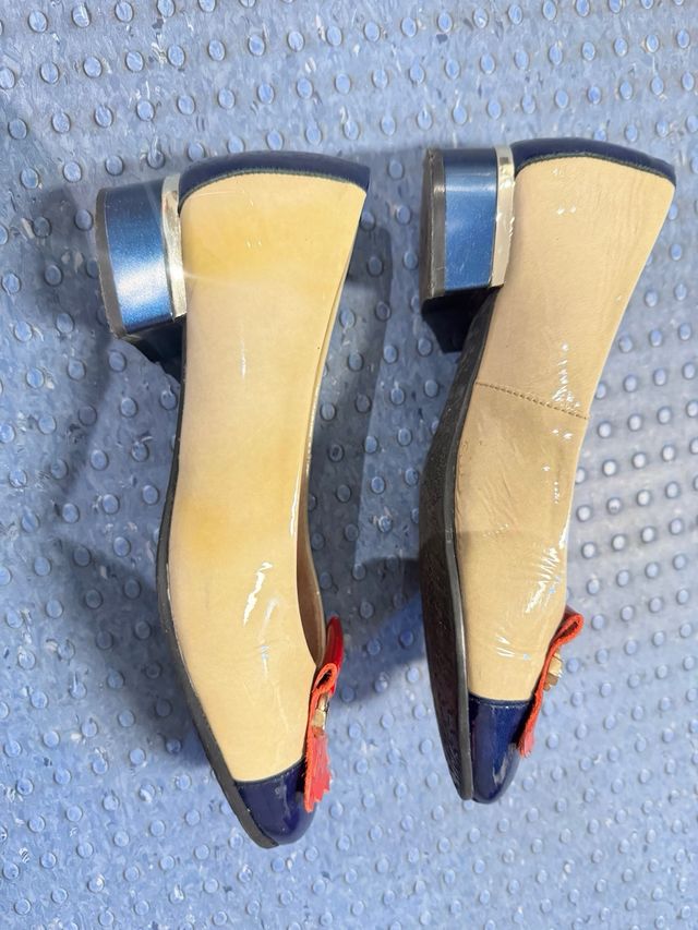 Zapatos Pitillos charol piel mujer talla 37