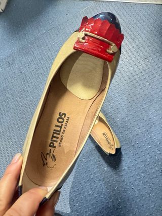 Zapatos Pitillos charol piel mujer talla 37