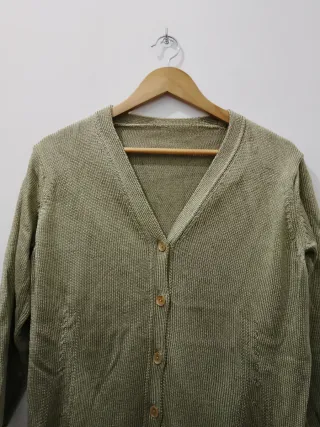 Cardigan donna oro verde taglia unica