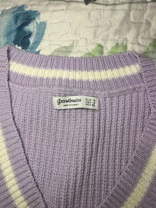 Chaleco Stradivarius Morado