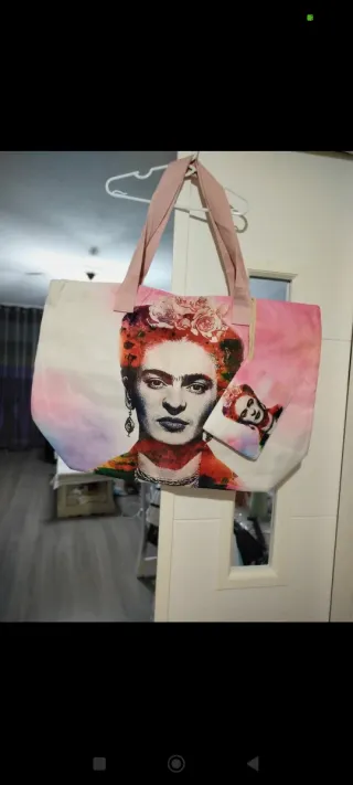 Bolsa de playa Frida Kahlo nueva
