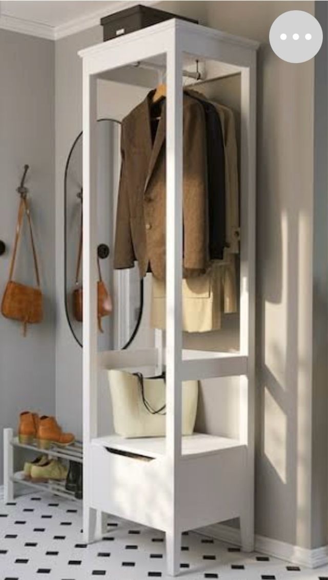 Vestidor abierto blanco Ikea Idanas