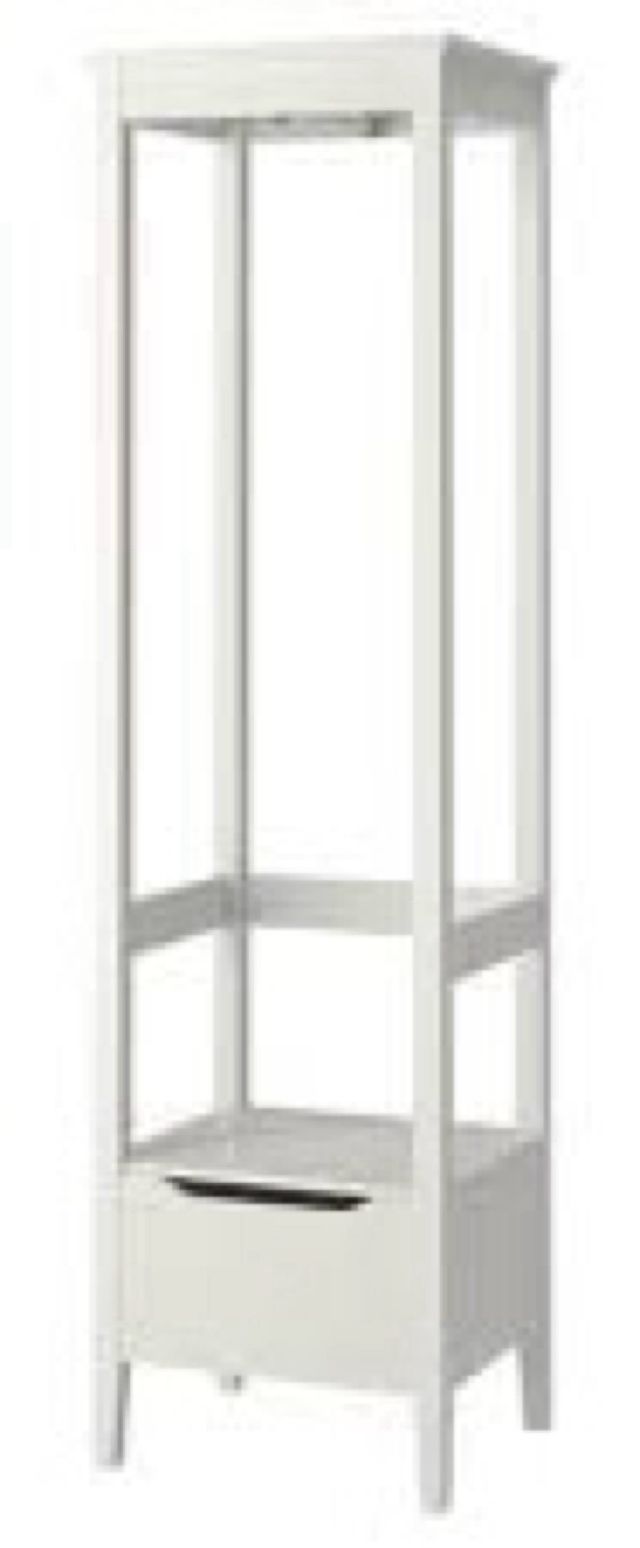 Vestidor abierto blanco Ikea Idanas