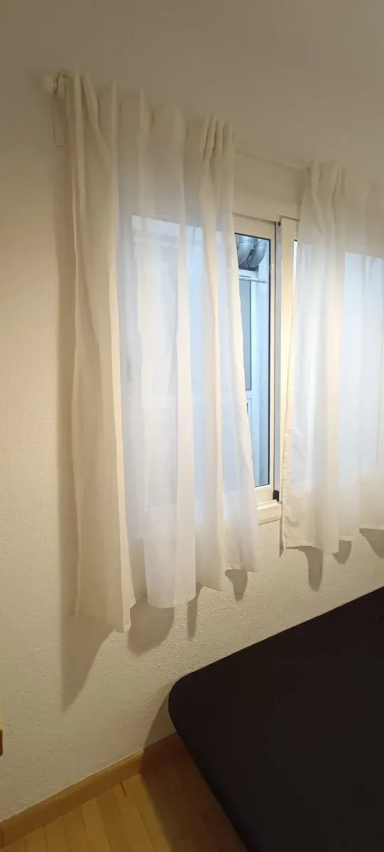 2 Cortinas Blancas 145x140