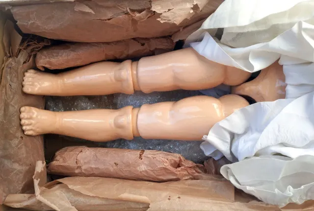 Muñeca antigua porcelana Simon Halbig en caja