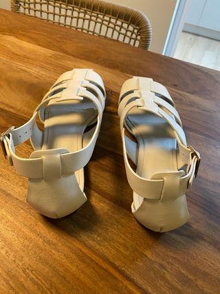 sandalias cangrejeras piel talla 39 nuevas