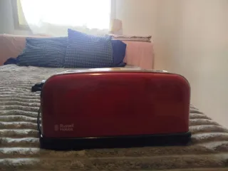 Tostador Rojo y Cromado