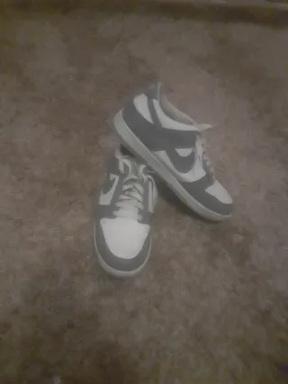 Zapatillas Nike Dunk Grises y Blancas