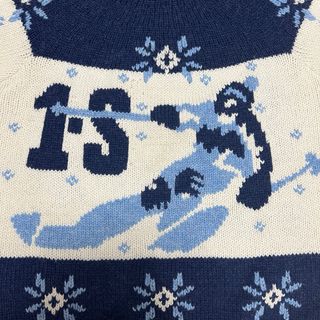 Vintage 80s Shetland Wool Jumper Hand Embroidered