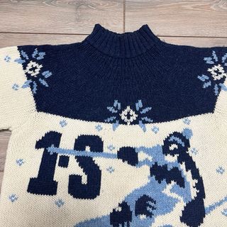 Vintage 80s Shetland Wool Jumper Hand Embroidered