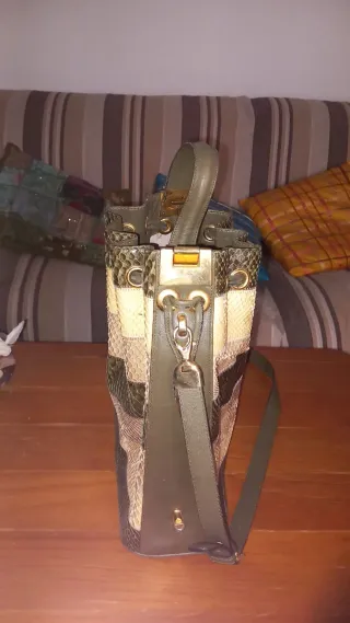 Bolso Bol-Perdix de piel de serpiente