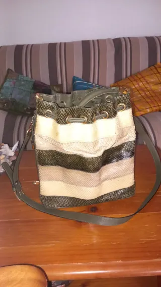 Bolso Bol-Perdix de piel de serpiente