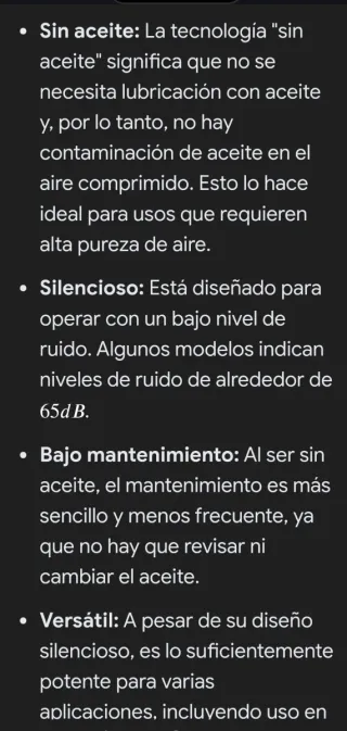 Compresor de aire silencioso